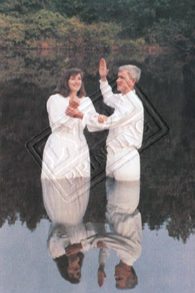 Baptism at lake