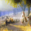 Mary and Joseph going to Bethlehem