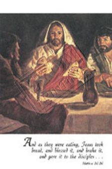 Jesus offers the Sacrament