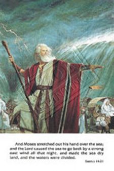 Moses Stretched out his hand out over the sea
