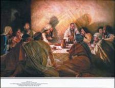 Jesus with his apostles